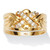 .27 TCW Round Cubic Zirconia 14k Yellow Gold-plated Puzzle Ring