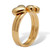 14k Yellow Gold-plated Double Heart Ring