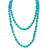 Genuine Turquoise Endless Necklace, 48 inches