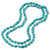 Genuine Turquoise Endless Necklace, 48 inches