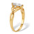 Marquise Cut Cubic Zirconia 14k Yellow Gold-plated Simulated Birthstone Ring