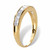 .81 TCW Princess Cut Cubic Zirconia Solid 10k Yellow Gold Anniversary Ring