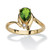 Pear-Cut Simulated Birthstone and Crystal Accent Ring Gold-Plated