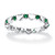 Simulated Birthstone Interlocking Stackable Eternity Heart Ring in .925 Sterling Silver