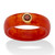 .30 TCW Round Genuine Garnet and Genuine Red Jade 10k Yellow Gold Band Ring