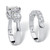 2 Piece 5.66 TCW Round Cubic Zirconia Bridal Ring Set in Platinum-plated Sterling Silver