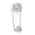 1.58 TCW Micro-Pave Cubic Zirconia Vintage-Inspired Floral Motif Knuckle Ring in Sterling Silver