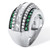 Emerald-Cut Cubic Zirconia Multi-Row Art Deco-Inspired Anniversary Ring 6.48 TCW in Platinum-plated Sterling Silver