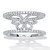 0.46 TCW Round Cubic Zirconia Sterling Silver Butterfly Ring