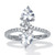 1.92 TCW Heart Shaped Cubic Zirconia Sterling Silver Ring