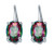 3.20 TCW Oval Cut Genuine Mystic Fire Topaz Sterling Silver Drop Earrings