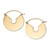 Goldtone Luna Disk Earrings