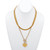 Goldtone Personalized Heart Charm Necklace Set 18-21 inch
