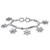 Holiday Crystal Snowflake Charm Toggle Bracelet in Silvertone 7" Holiday Crystal Snowflake Charm Toggle Bracelet in Silvertone 7"