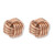 Ridged Love Knot Stud Earrings 18K Rose Gold-Plated (10mm) With FREE Gift Box Ridged Love Knot Stud Earrings 18K Rose Gold-Plated (10mm) With FREE Gift Box