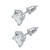 Princess-Cut Cubic Zirconia Stud Earrings 3.24 TCW in Silvertone with Free Snowman Box Princess-Cut Cubic Zirconia Stud Earrings 3.24 TCW in Silvertone with Free Snowman Box