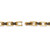 Men's Gold Ion-Plated Stainless Steel Link Bracelet 9"