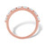 Baguette-Cut Cubic Zirconia Channel-Set Stack Ring .80 TCW Rose Gold-Plated  