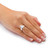 2.11 TCW Marquise-Cut Cubic Zirconia Silvertone Solitaire Ring