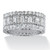 4.80 TCW Baguette Cubic Zirconia Eternity Band in Platinum-Plated    