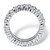 12.42 TCW Baguette-Cut Cubic Zirconia Eternity Ring in Platinum-Plated   