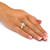 Round Cubic Zirconia Solitaire Engagement Ring 4.0 TCW in 14k Yellow Gold-Plated    
