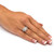 Princess-Cut Created White Sapphire 2-Piece Halo Wedding Ring Set 2.60 TCW in Platinum-Plated   