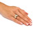 Marquise-Cut Cubic Zirconia Gold-Plated Ring 