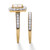 Princess-Cut Cubic Zirconia Two-Piece Bridal Set 1.99 TCW in 18k Gold-Plated   