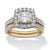 Princess-Cut Cubic Zirconia Two-Piece Bridal Set 1.99 TCW in 18k Gold-Plated   