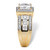 2.92 TCW Princess-Cut Cubic Zirconia Halo Engagement Ring in 18k Gold-plated 