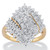 Round Diamond Cluster Ring 1/4 TCW in 18k Gold-plated 