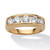 Men's 2.50 TCW Round Cubic Zirconia Wedding Band in 18k Gold-plated  Sizes 8-16