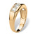 Men's 2.50 TCW Round Cubic Zirconia Wedding Band in 18k Gold-plated  Sizes 8-16