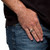 Men's 1.95 TCW Genuine Blue Sapphire and Pave-Style Cubic Zirconia Ring in 14k Gold-Plated   