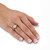 Brown and White Cubic Zirconia Halo Engagement Ring 2.94 TCW in 14k Gold-plated 