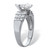 Marquise-Cut Cubic Zirconia Engagement Ring 2.85 TCW Platinum Plated