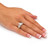 Marquise-Cut Cubic Zirconia Engagement Ring 2.85 TCW Platinum Plated