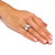 3.87 TCW Marquise-Cut Cubic Zirconia Engagement Anniversary Ring in Platinum-plated