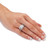 5.08 TCW Princess-Cut Cubic Zirconia Two-Piece Halo Bridal Set in Platinum-Plated   