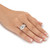 2.29 TCW Round Cubic Zirconia Channel-Set 2-Piece Jacket Bridal Set in Platinum-Plated   