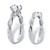 1.79 TCW Round Cubic Zirconia Two Piece Wedding Ring Set in Platinum-plated