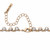 Round Bezel-Set Crystal and Simulated Pearl Necklace in Goldtone 18" - 21"