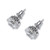 Simulated Birthstone Stud Earrings in .925 Sterling Silver