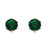 Simulated Birthstone Stud Earrings in .925 Sterling Silver