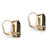 14.50 TCW Emerald-Cut Smoky Quartz Gold-Plated Drop Earrings