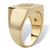 Men's Personalized Initial I.D. Ring in Gold-Plated