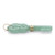 Genuine Green Jade Pendant in Solid 10k Yellow Gold 1 3/8"