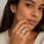 1.82 TCW Cubic Zirconia Marquise-Shaped Cluster Cocktail Ring Gold-Plated 