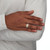 Men's 1.12 TCW Square-Cut and Pave Cubic Zirconia Ring in 14k Gold-plated Sterling Silver